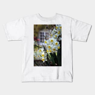 White Narcissus Kids T-Shirt